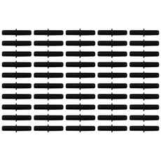 Five Ocean 觀賞魚用一字型連接管 黑色, 50個