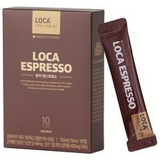 locaespresso 低咖啡因義式濃縮咖啡原液隨身包 Holiday款, 15ml, 10條, 1盒
