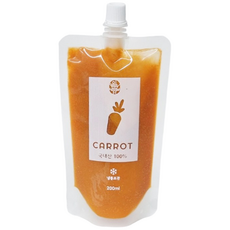 국산 100 % 착즙 당근주스 200ml x 10팩 물타지 않은 당근주스, 10개