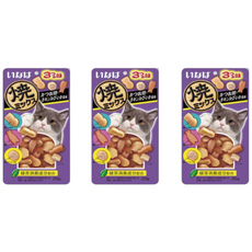 이나바 고양이 야끼믹스 간식, 혼합맛(가다랑어포/오징어/치킨스프), 24개