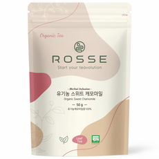 로쎄 유기농 스위트 캐모마일 잎차 리필 지퍼백 50g, 1개, 1개입
