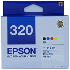 EPSON 엡손정품잉크 T32007G(T320) 4색 일체형 잉크, 본상품선택, 1개