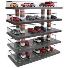 대용량 미니카 보관함 주차타워 주차장 5층 정리대 1:64 디오라마, 1개