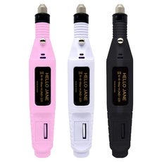 헬로제인 셀프 네일드릴 손톱 발톱 스케일링 각질제거, 핑크, 1개