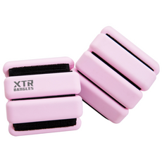 XTR 러닝 발목 손목 중량 밴드 0.5kg 2개 홈트 다이어트 착용형 아령, 500g, 핑크