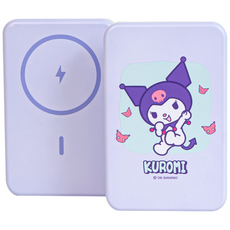 산리오캐릭터즈 22.5W 고속충전 맥세이프 10000mAh 아이폰 갤럭시 무선보조배터리, 1개, 쿠로미