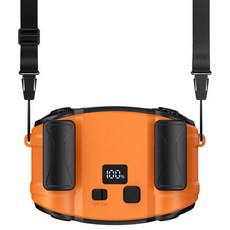 당근토네이도 5단 냉각 등 허리 선풍기 휴대용 무선 배터리 겸용 8000mAh, 1개