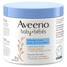 캐나다 직구 아비노 베이비 엑지마 케어 나이트밤 Aveeno Baby Eczema Care Nighttime Balm - Bedtime Body Lotion for itching, 4개