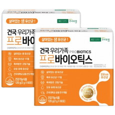 [건국대 건국유업] 건국프로바이오틱스 유산균 1통(2g x 60포), 1개, 1정
