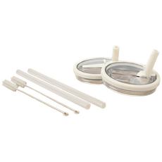 텀블러 뚜껑 퀜처 밀폐뚜껑, 1세트, 887ml, 크림