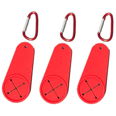 3세트 카라비너 수건 타올 홀더, 1개, 레드