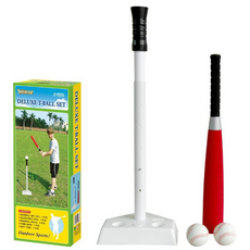 키즈타임 디럭스 티볼세트 9237A 대만산 티볼배트 홈베이스 티볼공, 혼합색, 1세트