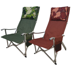넘버엔 1+1 릴렉스 체어 프로 플러스 접이식 캠핑 의자, 버건디+그린(N18), 2개