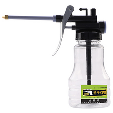 오일건 투명오일건 메탈오일건 윤활유주입기 윤활유건, 1개