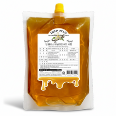 딥 플러스 바닐라 시럽 마다가스카르산 씨드 함유, 1개, 1L