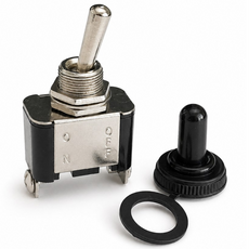 티놀지 ON-OFF 2단 토글스위치 15A 12mm 방수캡포함, 1개