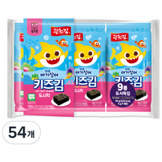 광천김 핑크퐁 키즈 도시락김, 36g, 6개