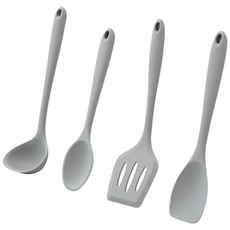 만개잡화점 키친툴 주방 실리콘 조리도구 4p 세트, 그레이, 1개