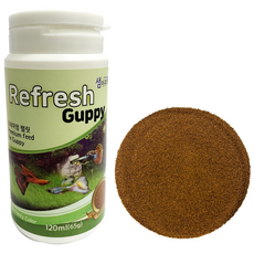 샘아쿠아 리프레쉬 구피 열대어 사료, 65g, 1개