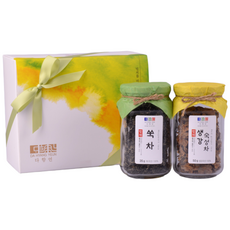 [다향연] 왕군자명인의 생강차 쑥차 2구 선물세트, 1개, 70g, 2개입