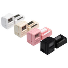 올리민 IBM 맥킨토시 애플 포인트키캡 레트로 기계식 키보드 키캡 2PC ESC+TAB 키캡, 01.화이트 ESC+TAB