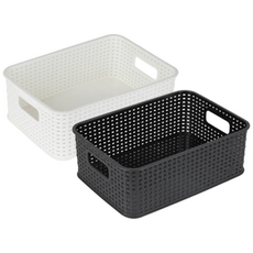 마이스타일 직T 바스켓, 블랙, 1개