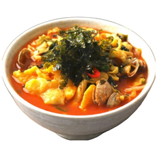 대구 팔공산맛집 얼큰이칼제비 2인분/ 얼큰한 생바지락 김가루, 1개, 528g
