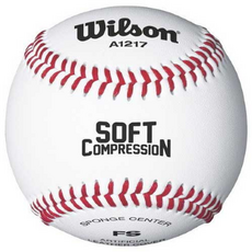 윌슨 야구공 A1217 소프트볼 안전야구공 연식구 1입, WTA1217B, 1개