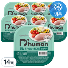 듀먼 전연령용 강아지 튼튼체력 화식사료, 닭, 100g, 14개