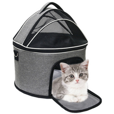 DING DONG PET 寵物Oz網眼移動外出籠屋, 灰色