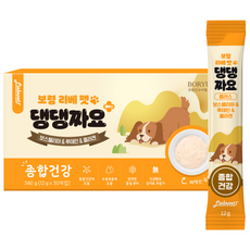 보령 리베 펫 댕댕짜요 플러스 종합건강 강아지 영양간식, 눈건강&피부건강&관절건강, 360g, 1개