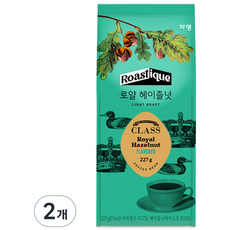 쟈뎅 클래스 로얄 헤이즐넛, 홀빈(분쇄안함), 227g, 2개