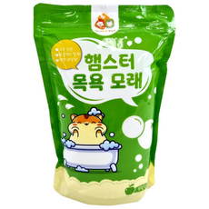 애니몰 햄스터 목욕모래 사과 살균 탈취 모래목욕 피부병 예방 용품, 1개, 1kg