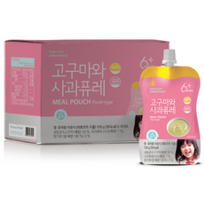 베베푸드 유아용 고구마와 사과퓨레 이유식 10p, 순한맛, 10개