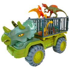 KC인증 공룡 크레인 운송차 티라노 중장비 장난감, 트리케라톱스, 1개