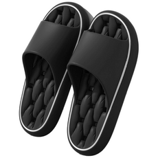 MIR WAY 미끄럼방지 논슬립 물빠짐 욕실 슬리퍼 욕실화, 블랙, 1개