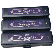 다벨 하모니카 페스티벌1002 트레몰로 21홀 국산 다른메이커 하모니카보다 소리좋음, D#, 1개