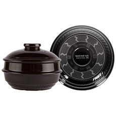 깨끗한뚝배기 깨뚝 하이라이트 (세계최초 무흡수 끓어넘치지 않는 평바닥 뚝배기 내열자기), 깨뚝 하이라이트 4호, 1개