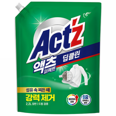 액츠 퍼펙트 딥클린 액상세제 리필, 2.2L, 1개