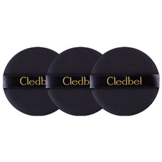 Cledbel 圓形氣墊粉撲, 單色, 3個