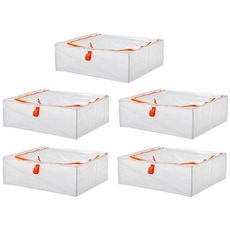 이케아 리빙박스 수납박스 옷 의류 이불 가방 정리 케이스, 혼합색상, 5개