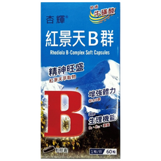 杏輝 紅景天B群軟膠囊 強化版, 1個, 60顆
