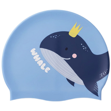 DONEVE 도네브 실리콘 수영모 수모 수영모자, 1개, 고래