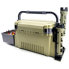 에기태클박스 XD-101 풀세트(에기트레이 소품트레이 로드스탠드2개) 멀티 2단 에기박스, XD-101 풀세트 베이지, 1개