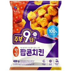 목우촌 주부9단 한입팝콘치킨, 4개, 420g