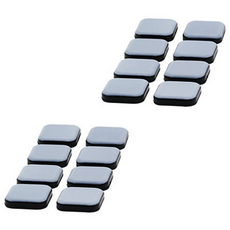 Ez slide 方形黏貼式家具滑動墊 8入, 混色, 2個