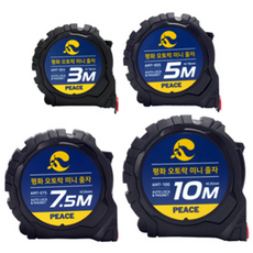 평화 오토락 미니줄자 3m, 1개