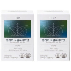 [약국판매정품100%]남자를 위한 맨케어 쏘팔옥타아연 지구력증진 전립선건강, 2박스, 30정