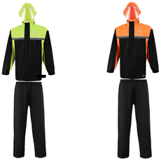 오토바이 우비 스피릿비스트 경량 상하 비옷 세트 안전 우의, SBT우비세트(그린XXL)