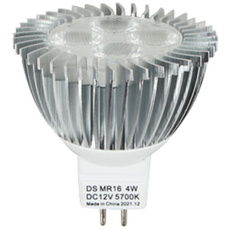 LED 할로겐 MR16 전구 램프 3W CU5.3 DC 12V 화이트 스포트 집중 렌즈형, 전구만, 주광색, 1개
